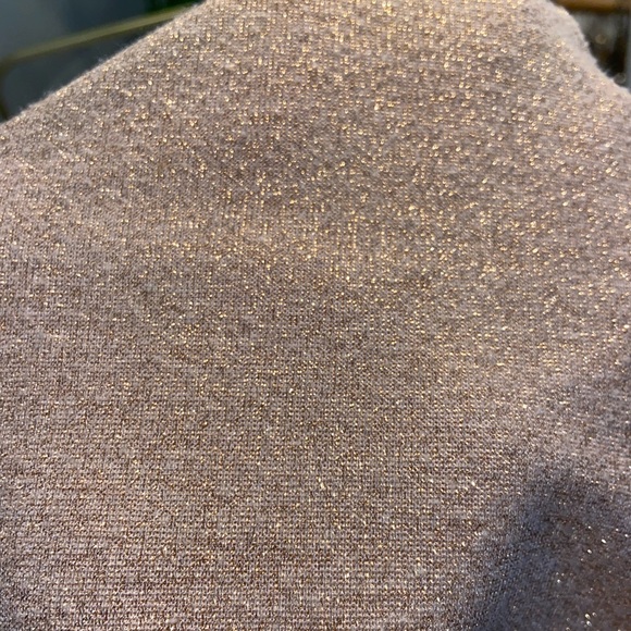 sparkly tan plunge neckline tank top - Picture 4 of 4